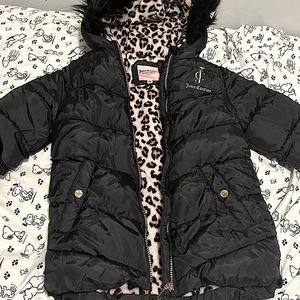 Juicy couture jacket cheetah coated inside